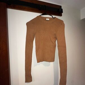 Abercrombie & Fitch Camel Crew Neck Sweater